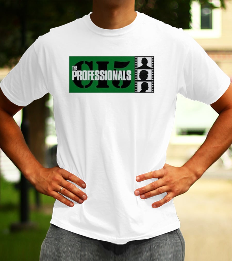 The Professionals CI5 TV Series Bodie Doyle Cowley Silhouette Film Strip T-Shirt