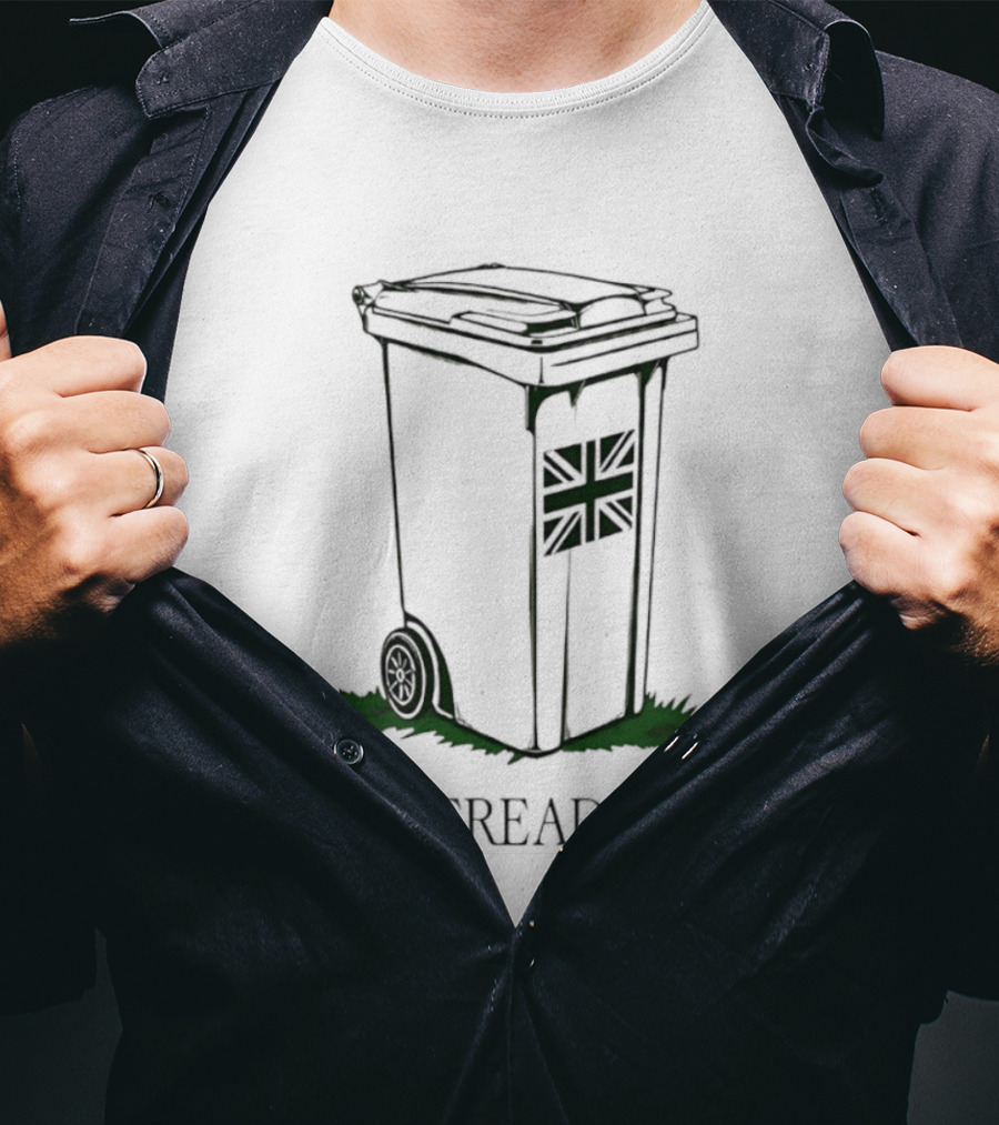 Trash Can Union Jack Flag Don't Tread On Me T-Shirt