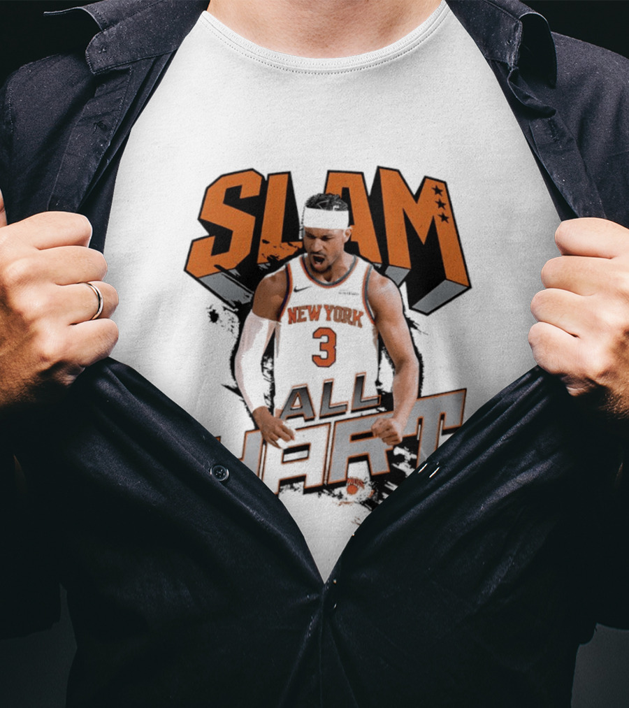 SLAM Josh Hart New York Knicks All Hart T-Shirt