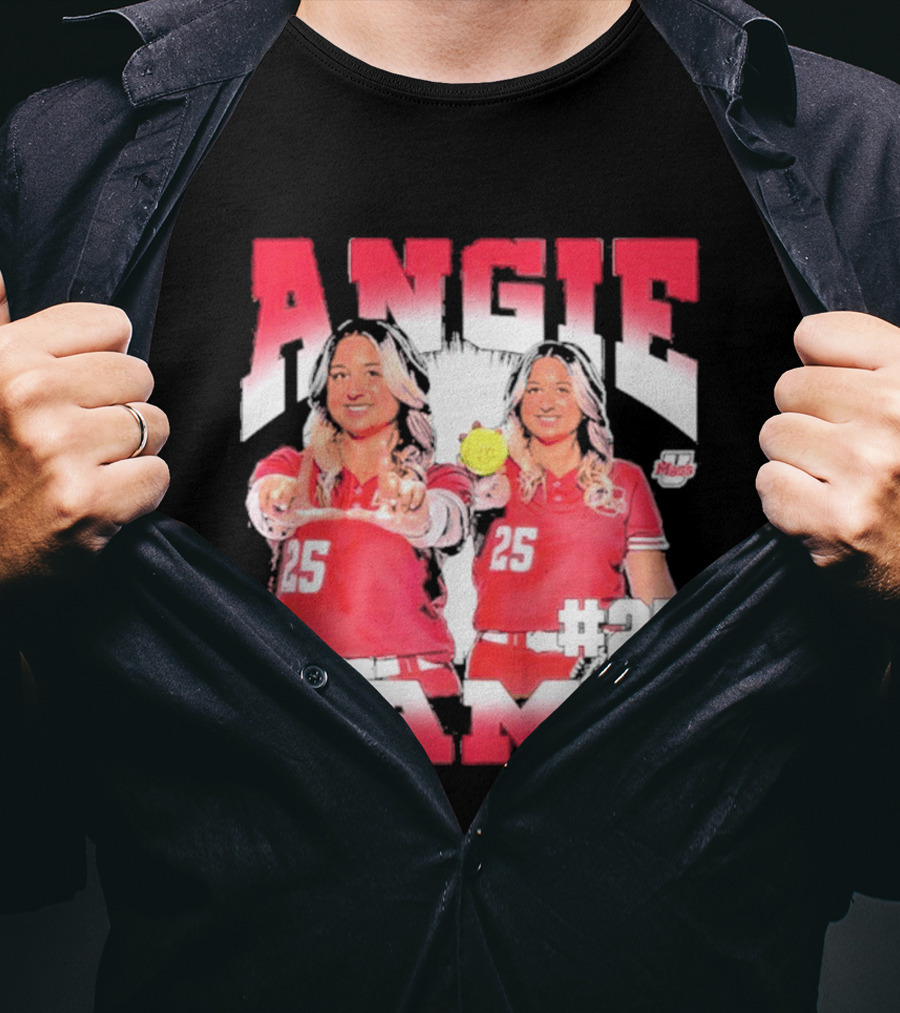 Angie Rama 25 Umass Athletics NCAA Softball T-Shirt