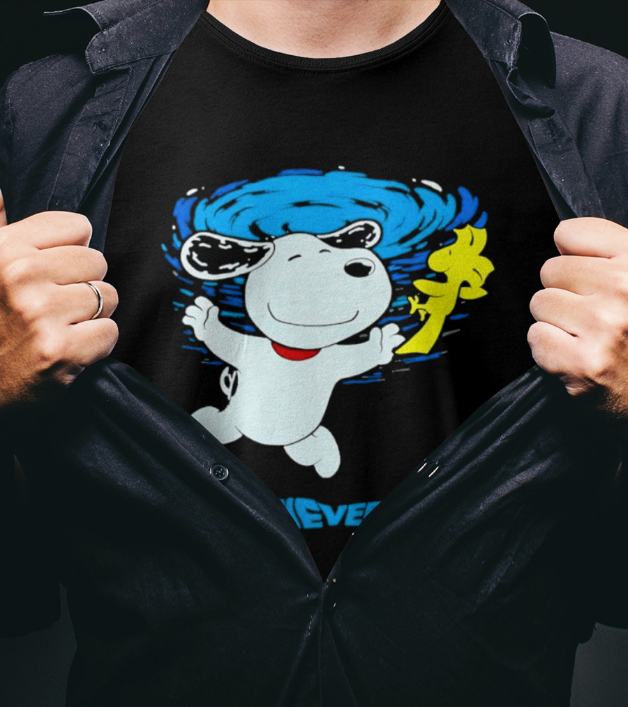 Snoopy Woodstock Nevermind Swimming Adventure T-Shirt