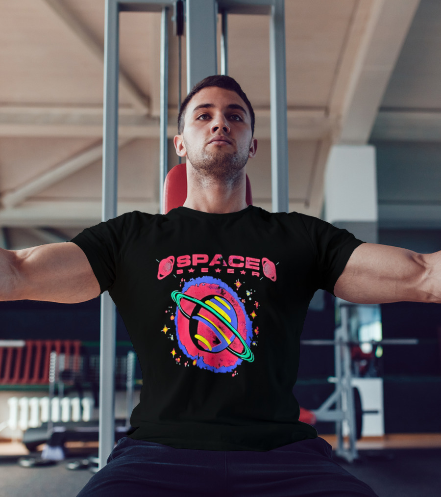 Space Baer Saturn Planet Cosmic Stars Aesthetic Universe 2026 T-Shirt