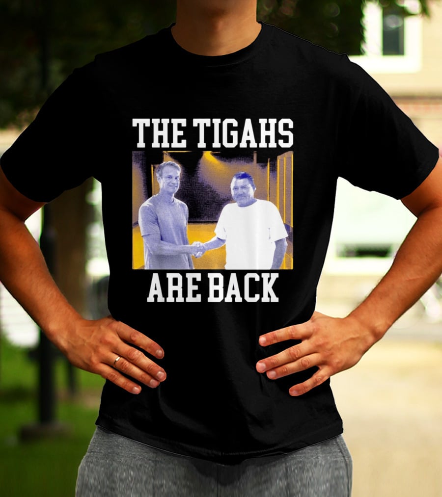 The Tigahs Are Back Brian Kelly Handshake T-Shirt