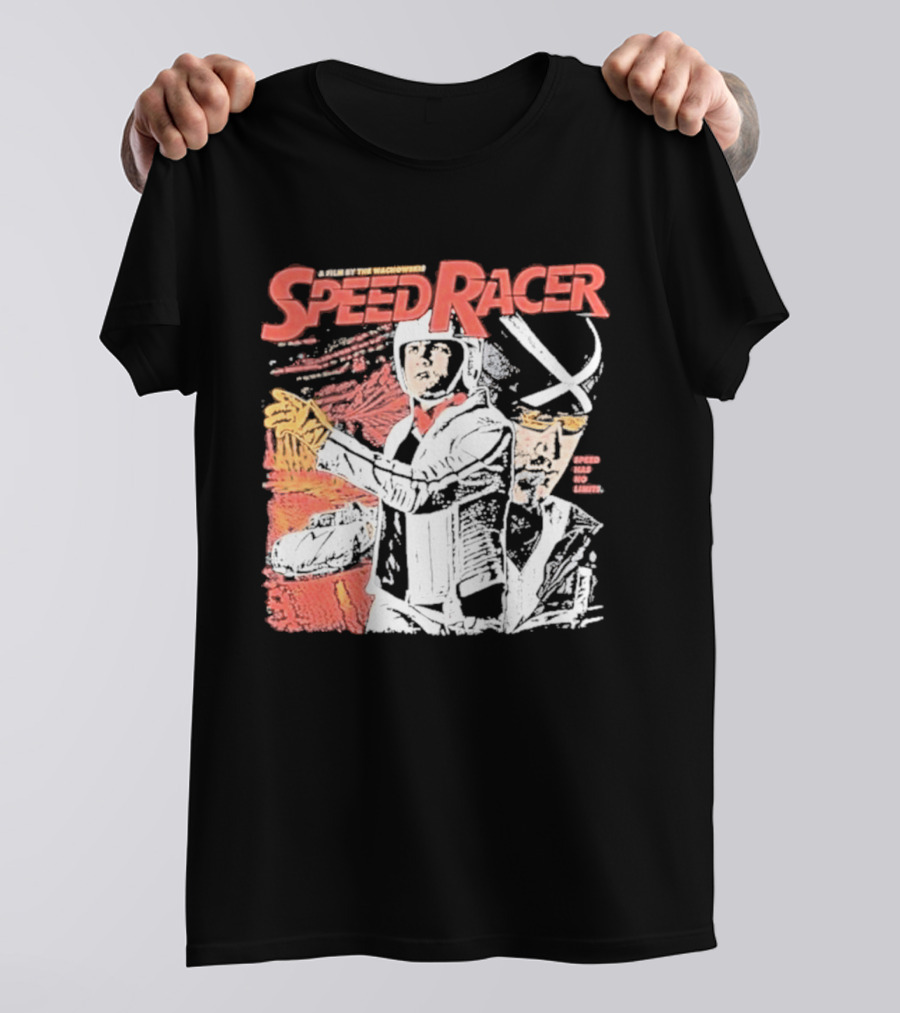 Speed Racer Movie Mach 5 Racer X Manga Style Wachowskis Film T-Shirt