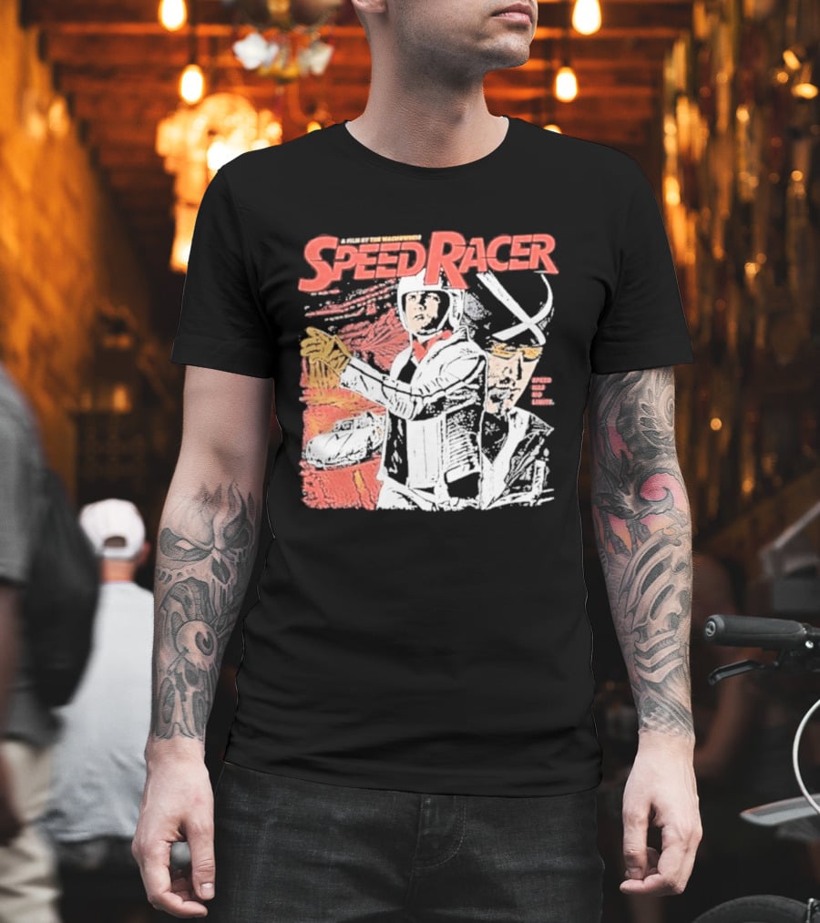 Speed Racer Movie Mach 5 Racer X Manga Style Wachowskis Film T-Shirt