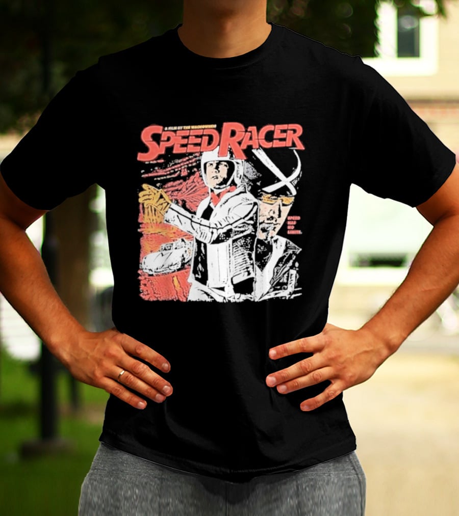 Speed Racer Movie Mach 5 Racer X Manga Style Wachowskis Film T-Shirt