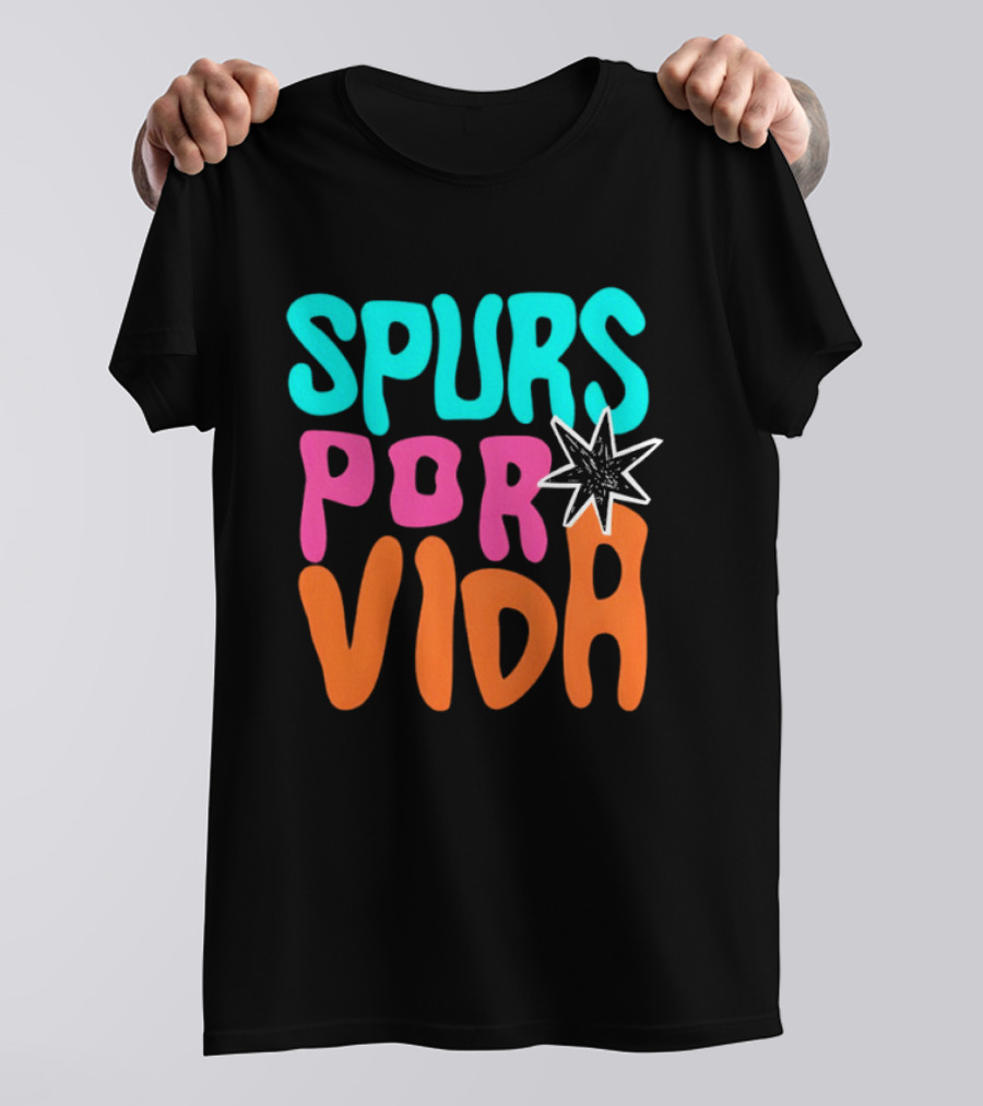 Spurs Por Vida San Antonio Basketball NBA 2026 T-Shirt