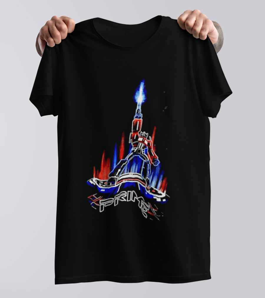 Transformers Optimus Prime Neon Glow Sci Fi Legacy 2026 T-Shirt
