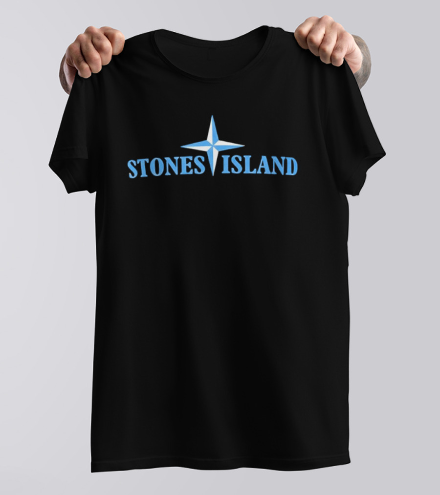 John Stones Island Blue Compass Star T-Shirt
