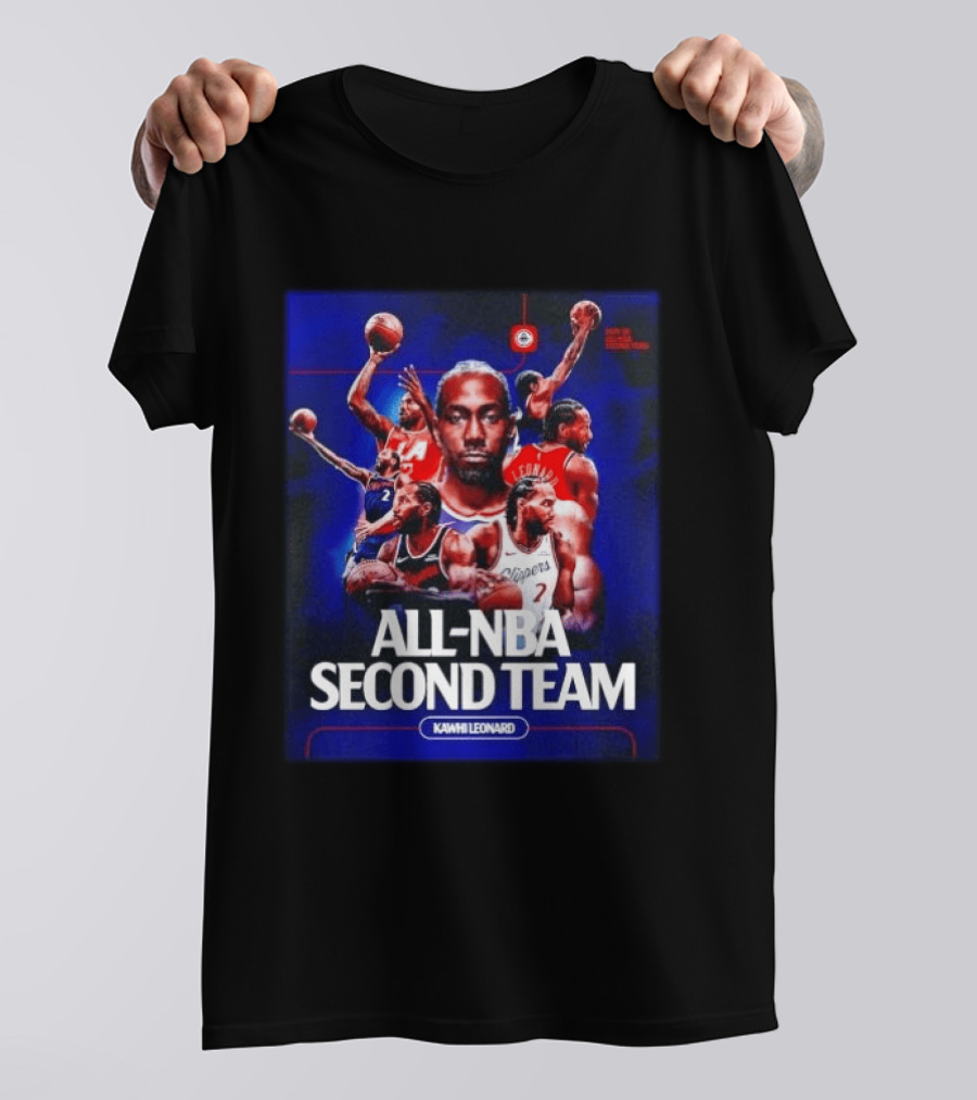 Kawhi Leonard Clippers All NBA Second Team Basketball Highlights T-Shirt