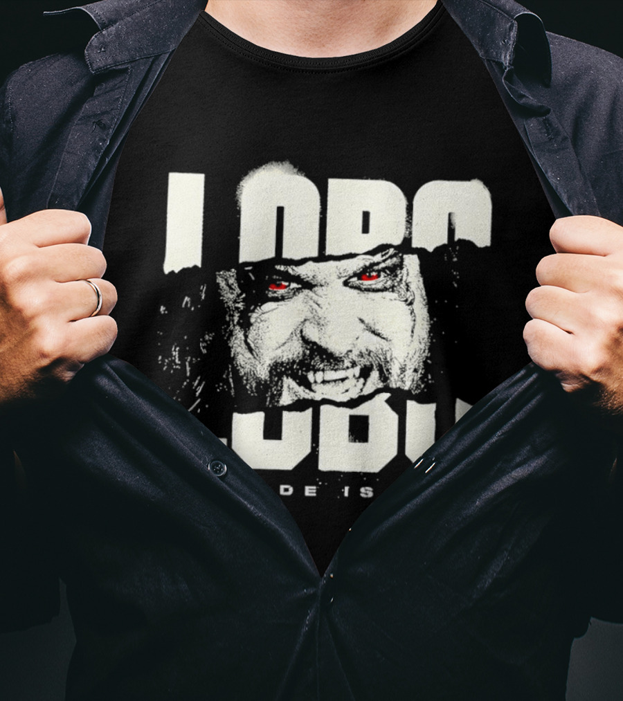 Lobo Ludu My Code Is Iron WWE Pro Wrestling Monster Red Eyes Fangs Wrestlemania 2026 T-Shirt