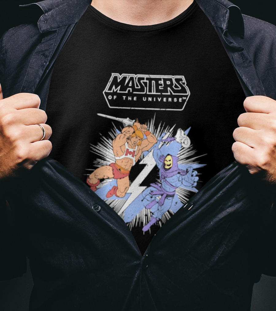 Masters Of The Universe He Man Vs Skeletor Epic Battle 2026 T-Shirt