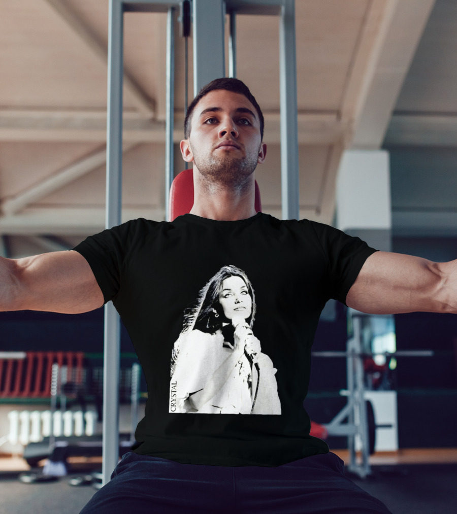 Mick Foley AEW Crystal Gayle Microphone Iconic Singer T-Shirt