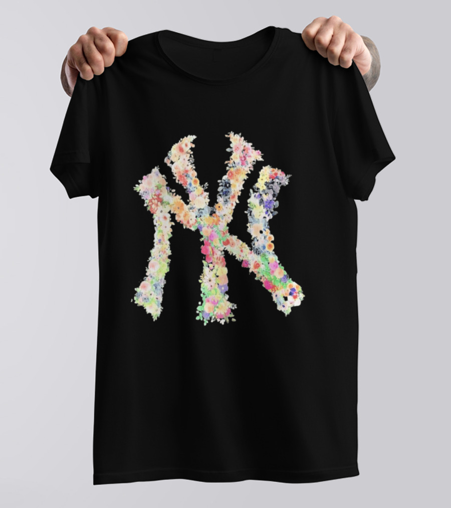 New York Yankees NY Floral Pattern Blossoms T-Shirt