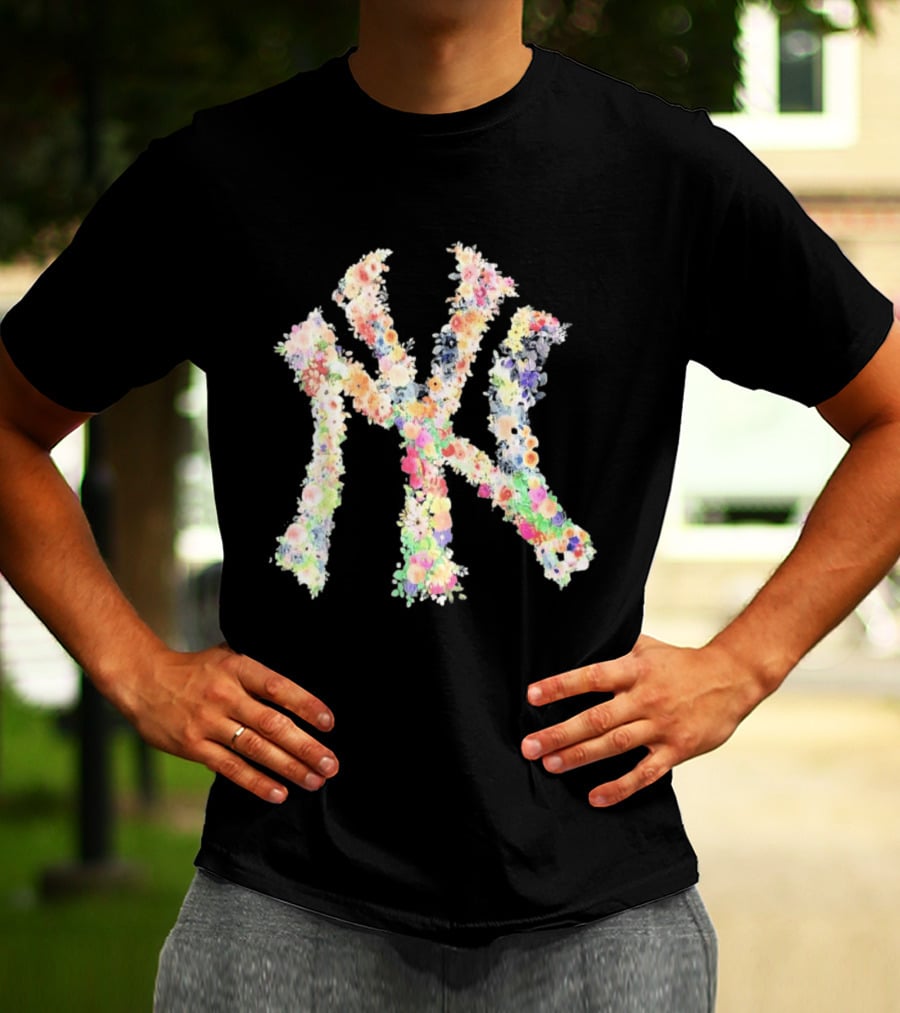 New York Yankees NY Floral Pattern Blossoms T-Shirt