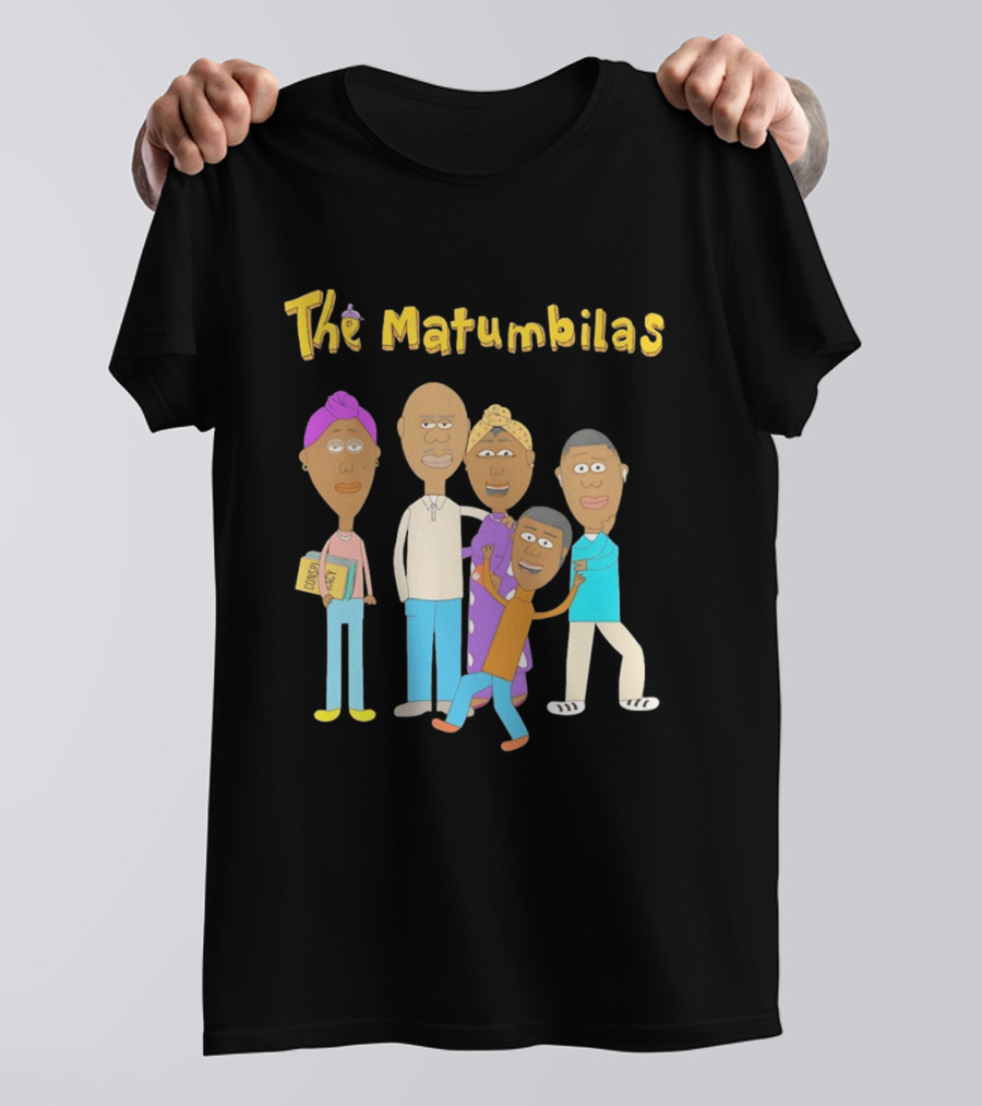 The Matumbilas Family Cartoon Conspiracy Animated Book Characters T-Shirt