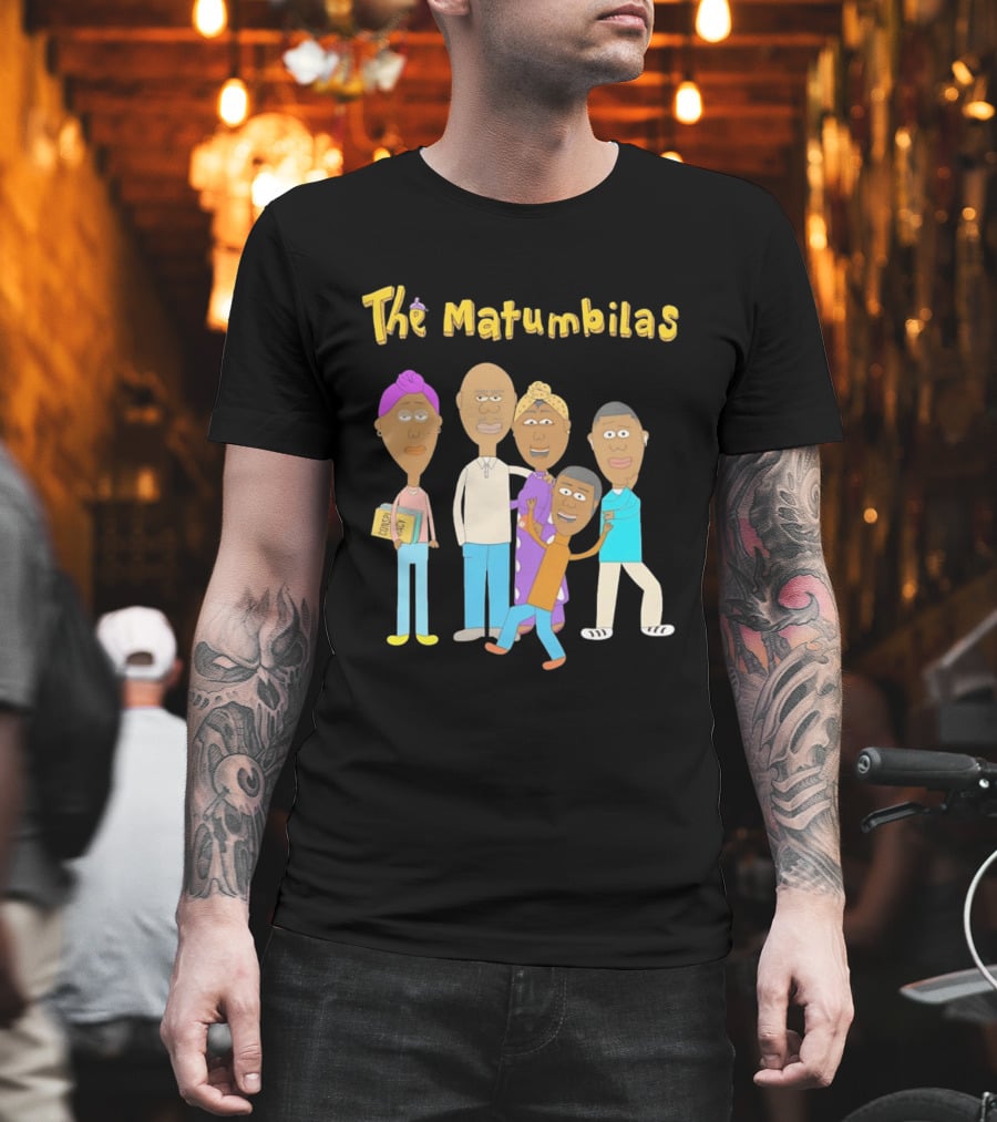 The Matumbilas Family Cartoon Conspiracy Animated Book Characters T-Shirt