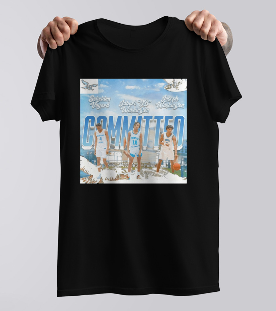 Committed Basketball Sheldon Voyard Jabari JB Washington Joseph Washington Nighthawk NPC T-Shirt