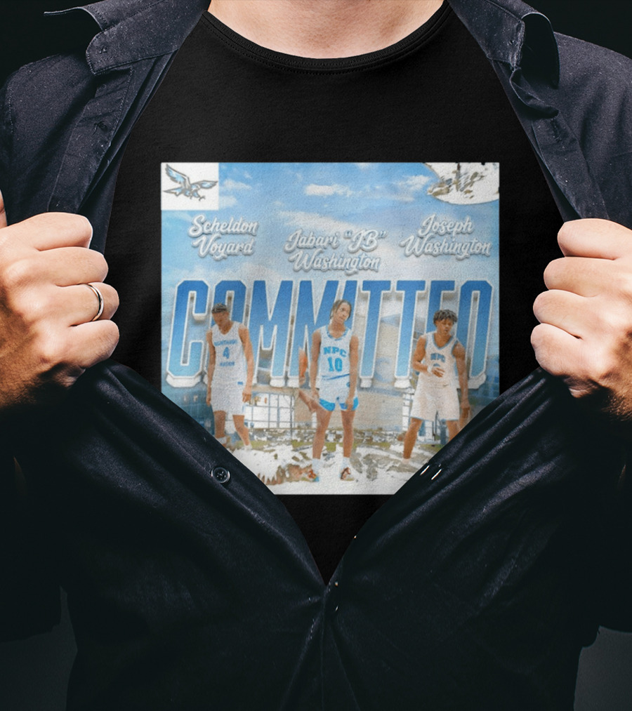 Committed Basketball Sheldon Voyard Jabari JB Washington Joseph Washington Nighthawk NPC T-Shirt