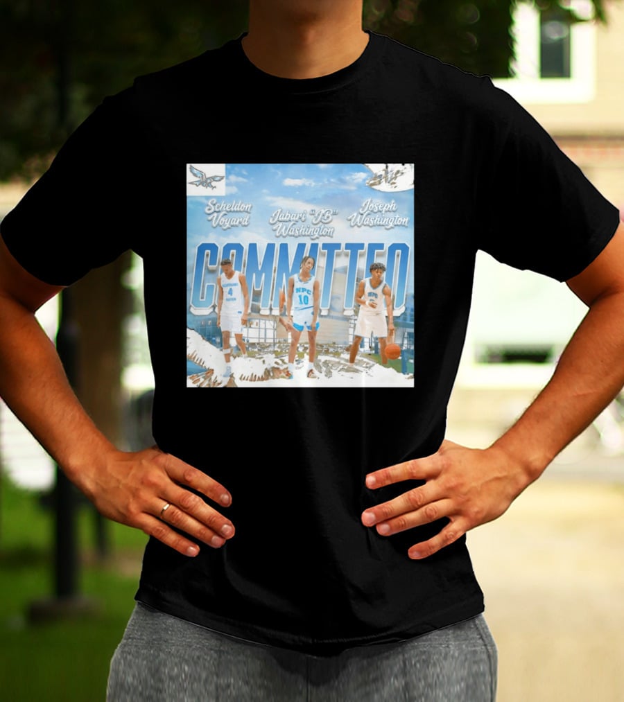 Committed Basketball Sheldon Voyard Jabari JB Washington Joseph Washington Nighthawk NPC T-Shirt