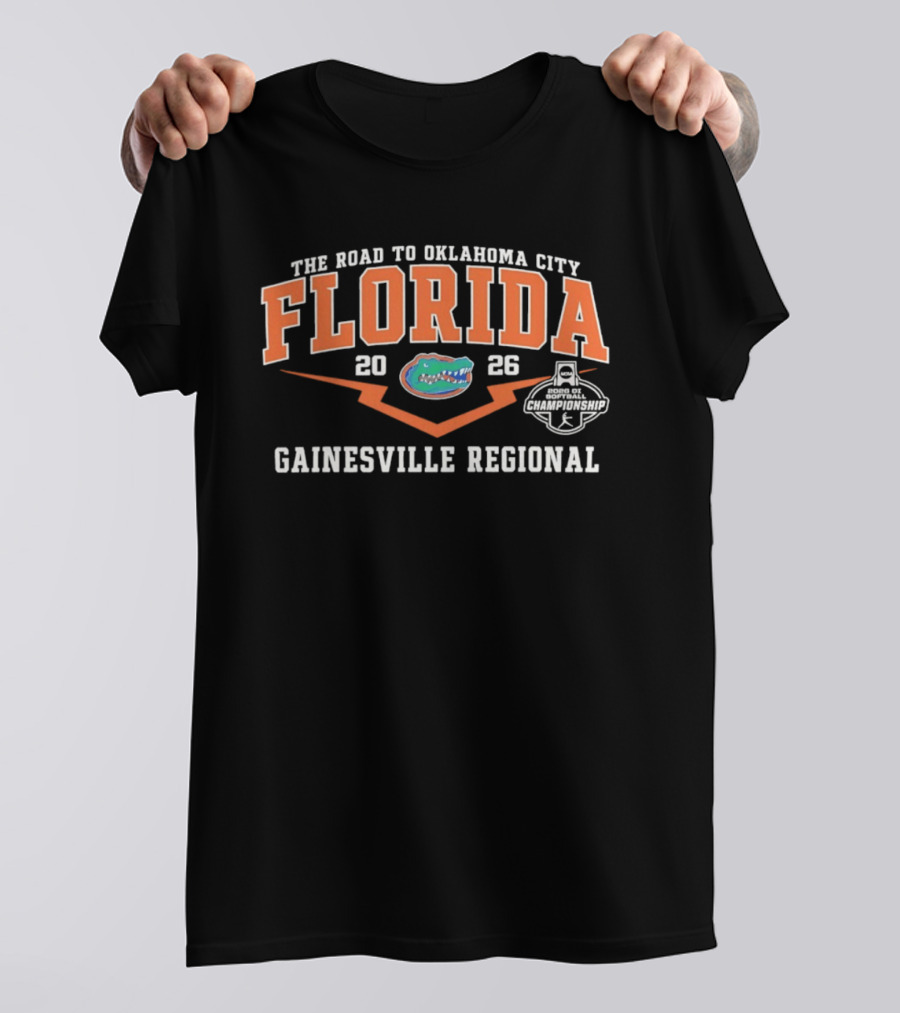 Florida Gators 2026 Road To Oklahoma City Gainesville Regional T-Shirt