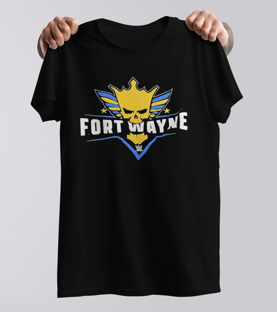 Fort Wayne WWE Skull King Wings T-Shirt