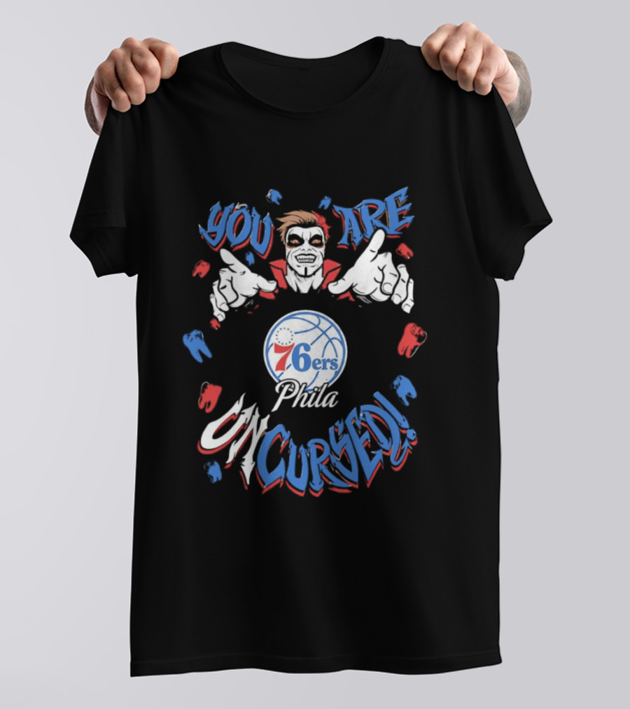 WWE Drops Danhausen X Philadelphia 76ers Phila You Are Uncursed T-Shirt