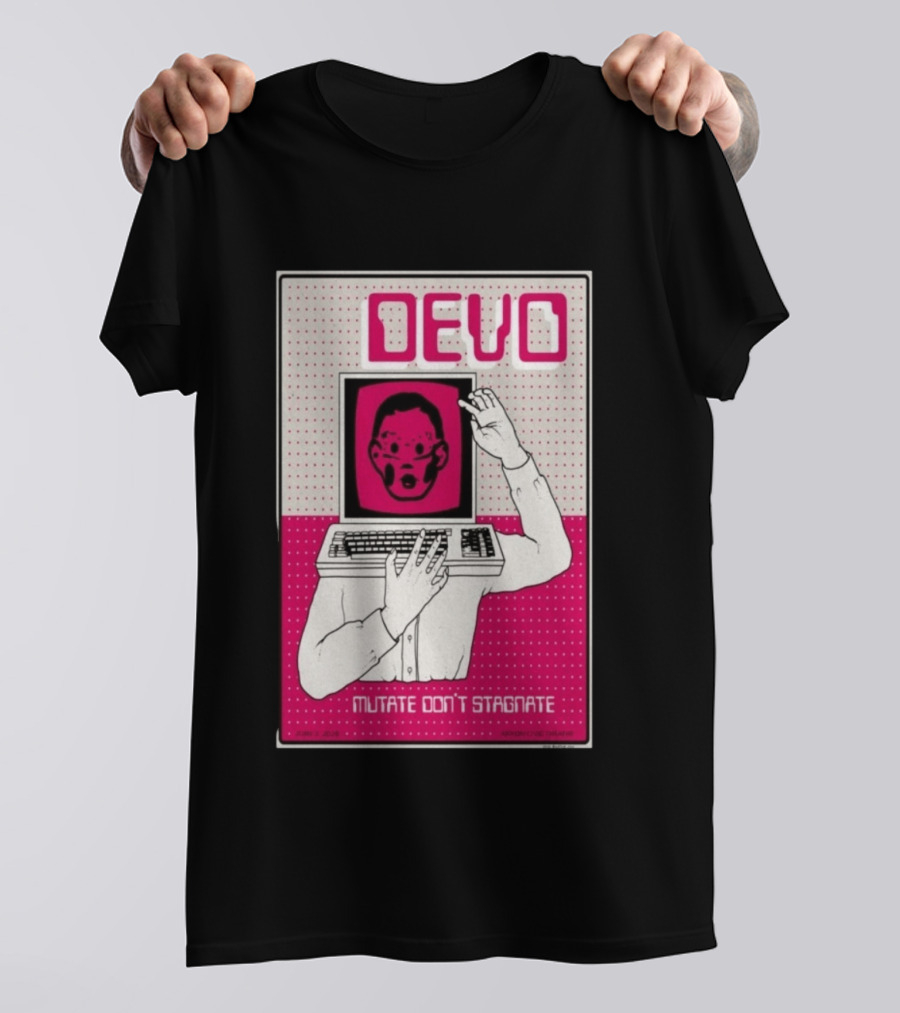 June 03 2026 Devo Concert Akron Civic Theatre Mutate Don't Stagnate T-Shirt