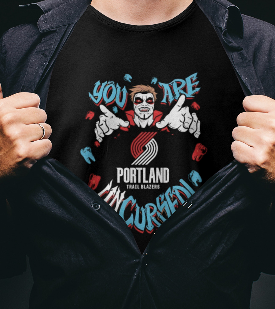 Danhausen You Are Uncursed Portland Trail Blazers WWE Collaboration T-Shirt
