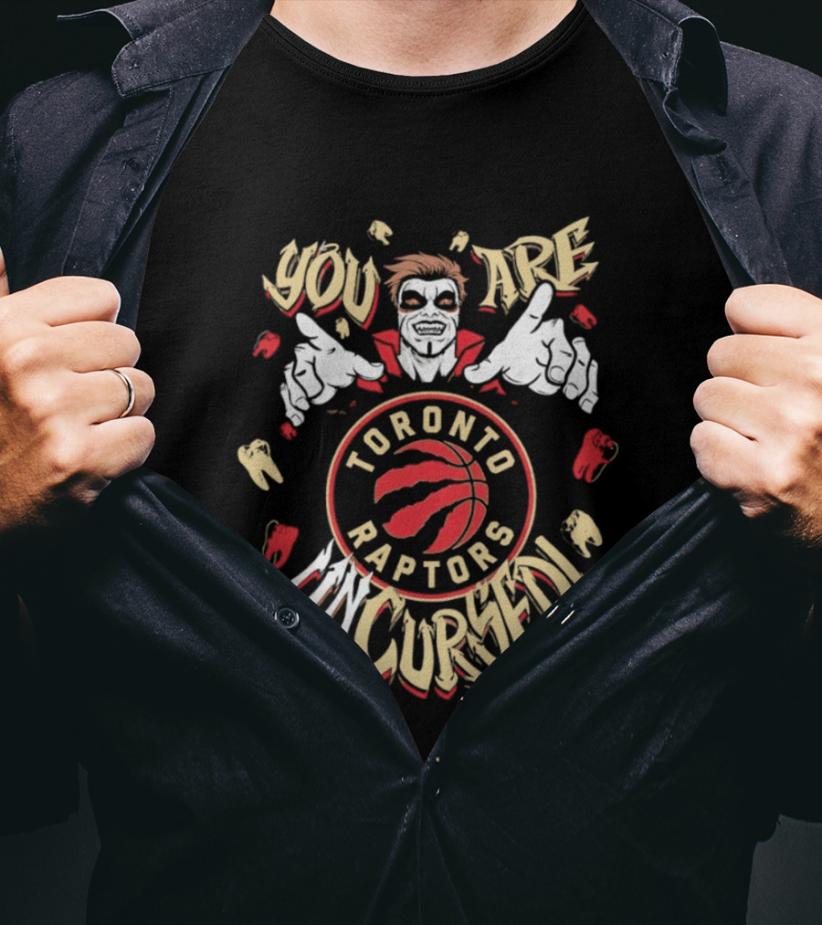 Toronto Raptors You Are Uncursed Danhausen WWE Collaboration T-Shirt