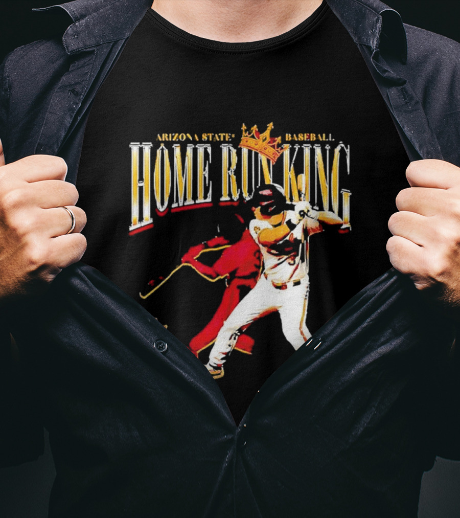 Arizona State Baseball Home Run King Landon Hairston T-Shirt