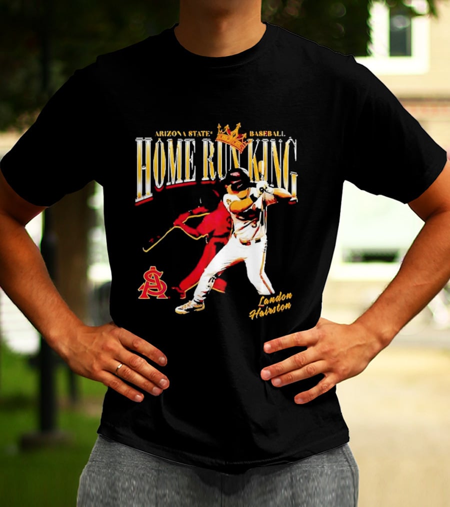 Arizona State Baseball Home Run King Landon Hairston T-Shirt