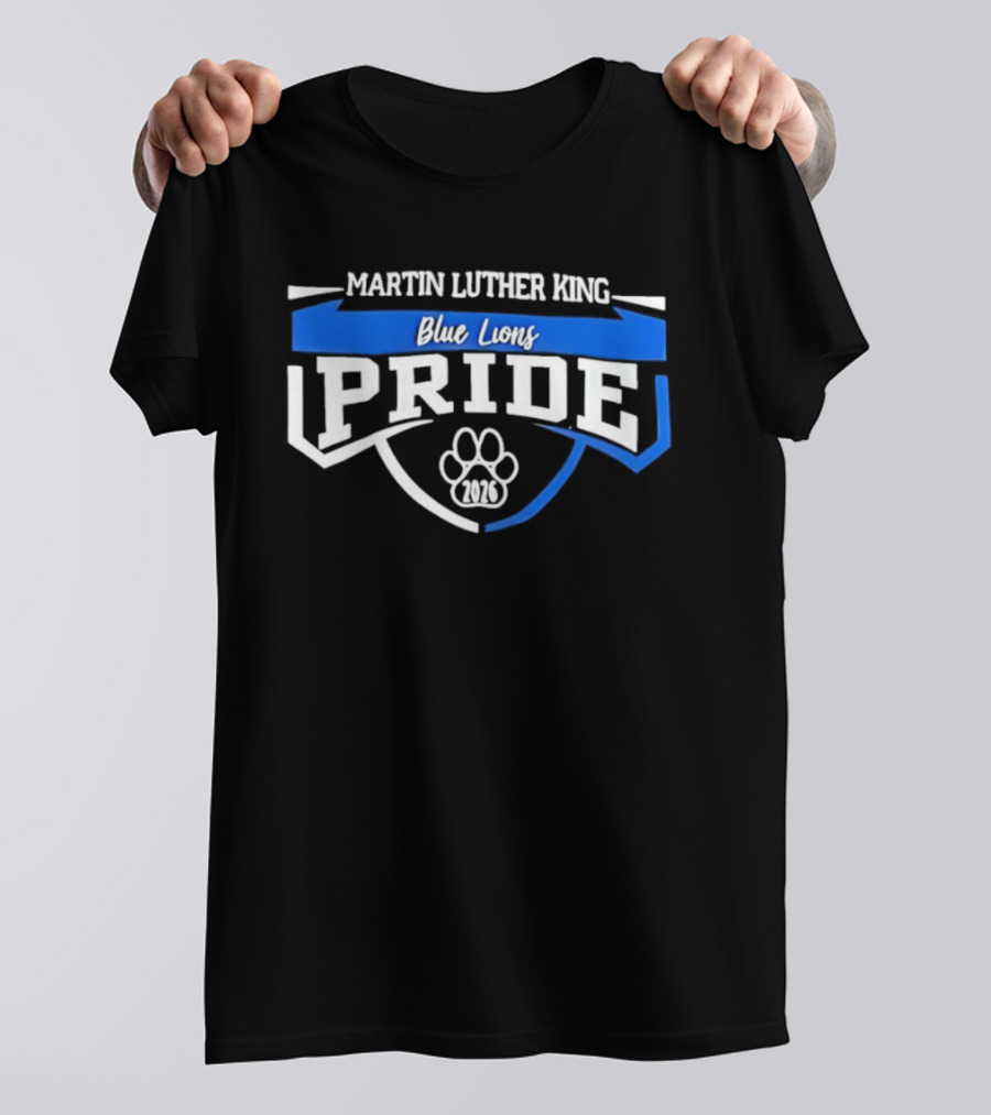 Martin Luther King Blue Lions Pride 2026 Paw T-Shirt