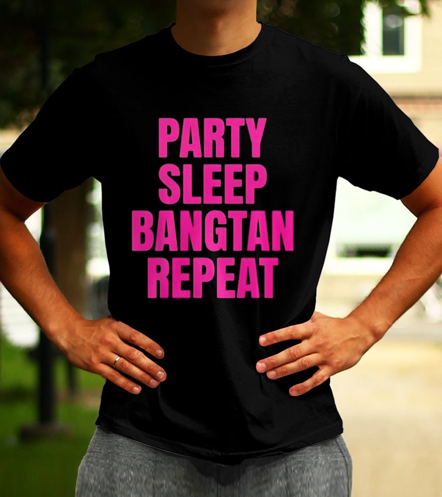 Party Sleep Bangtan Repeat BTS K Pop T-Shirt