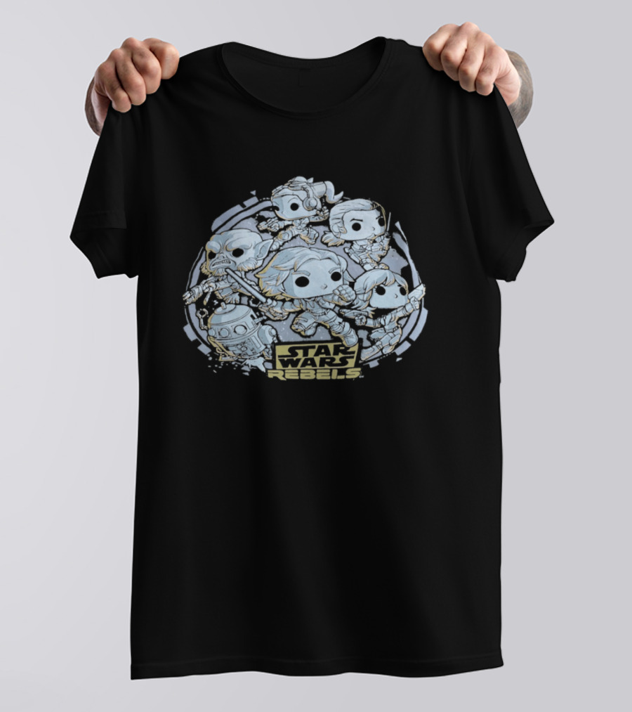 Star Wars Rebels Ghost Crew Funko Pop Figures Collection T-Shirt
