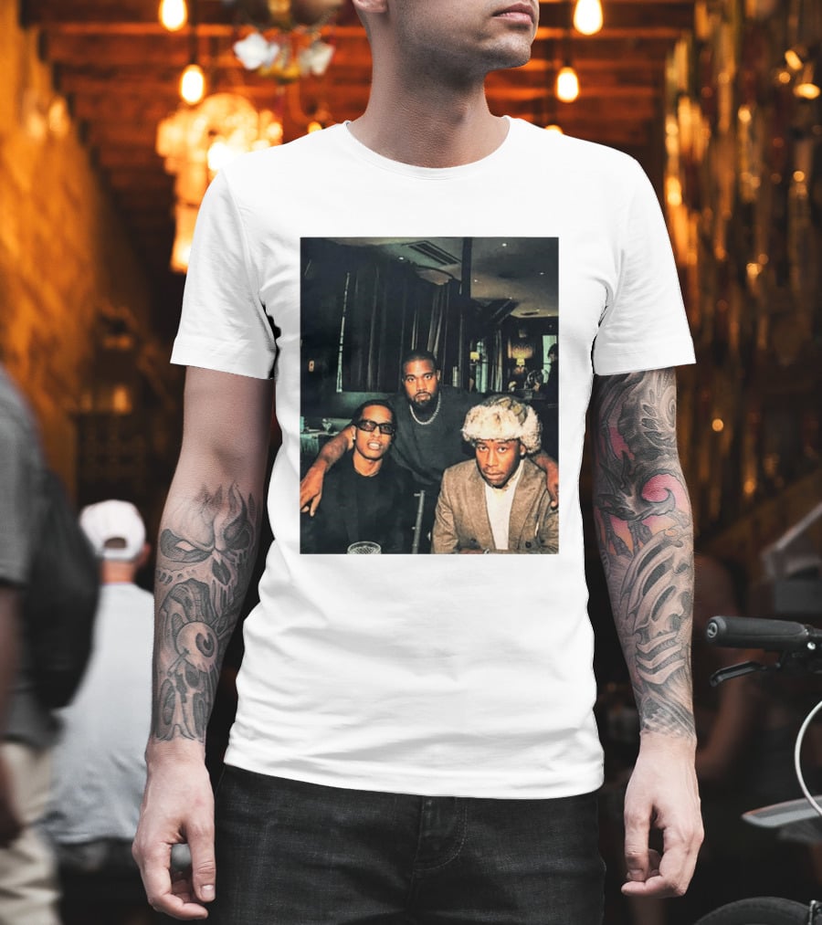 Kanye West Tyler The Creator A$AP Rocky Iconic Photo Collaboration T-Shirt