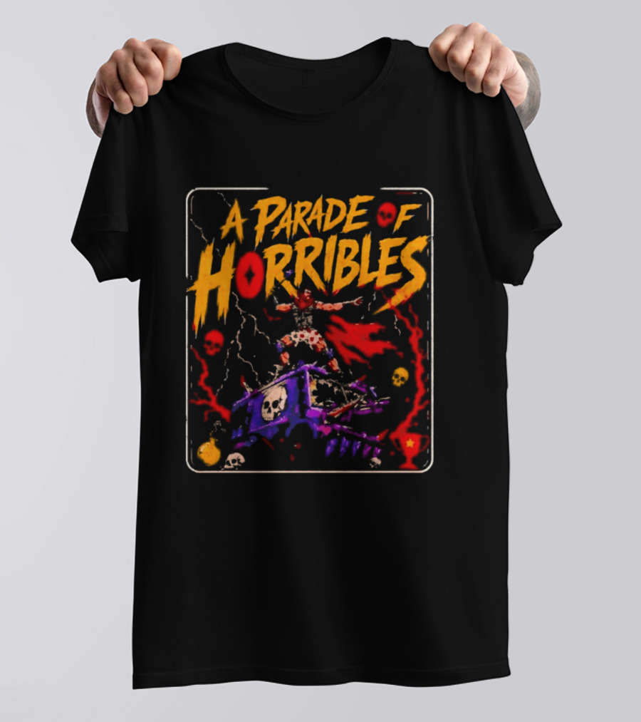 A Parade Of Horribles Warrior Skulls Fantasy Metal T-Shirt