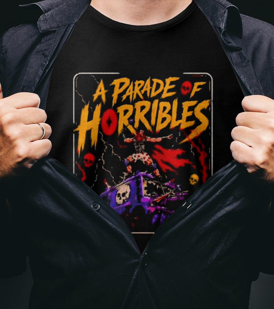 A Parade Of Horribles Warrior Skulls Fantasy Metal T-Shirt