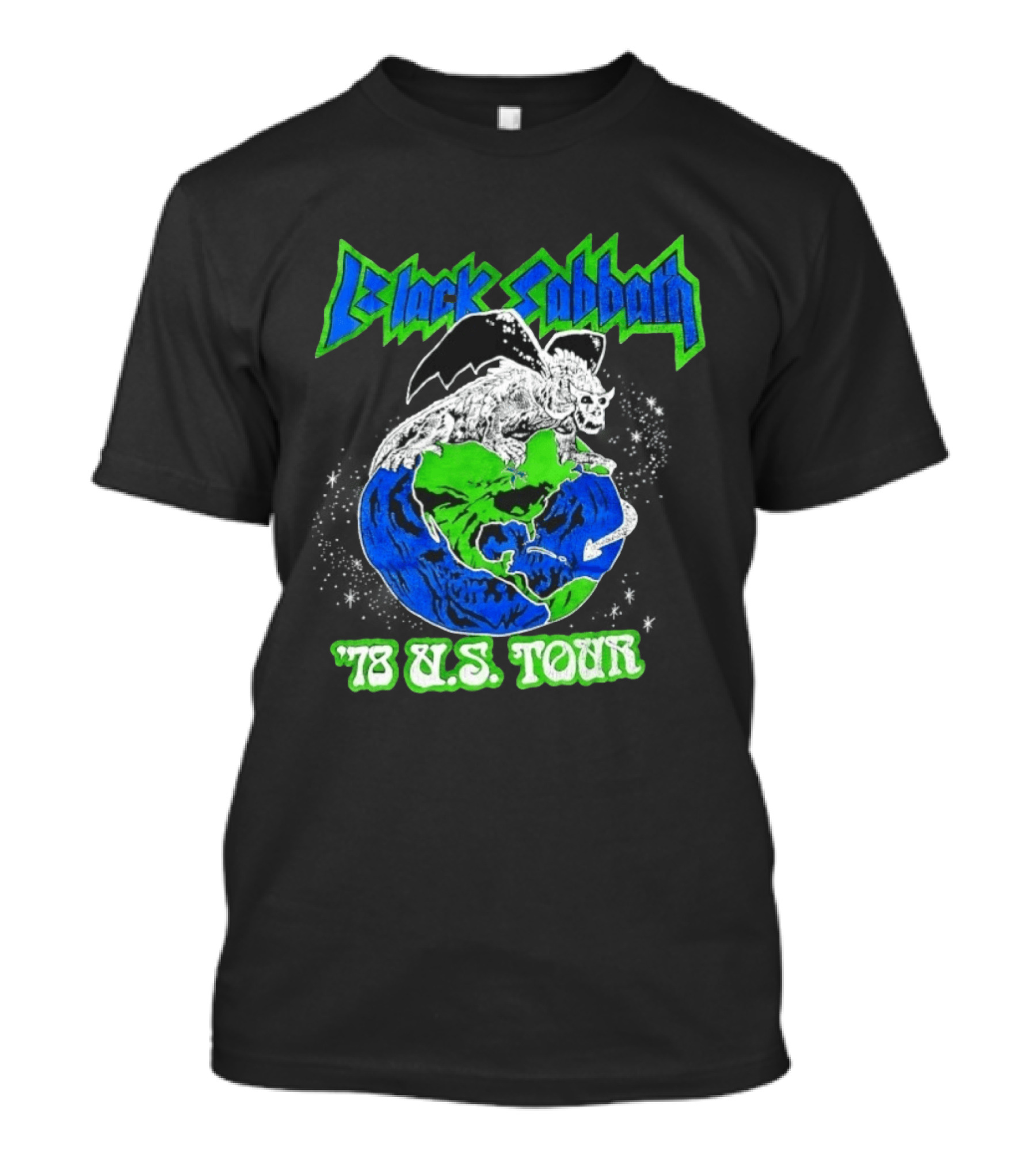 Black Sabbath 78 US Tour Winged Beast On Earth T-Shirt