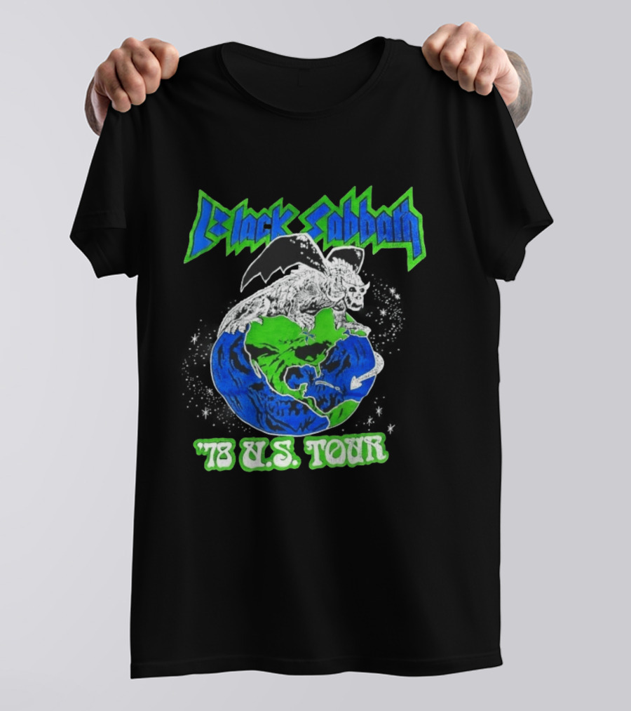 Black Sabbath 78 US Tour Winged Beast On Earth T-Shirt