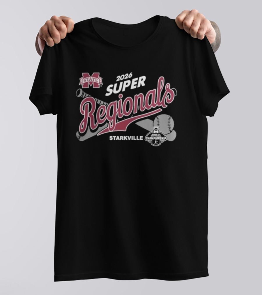 Mississippi State 2026 Super Regionals Starkville Bulldogs T-Shirt