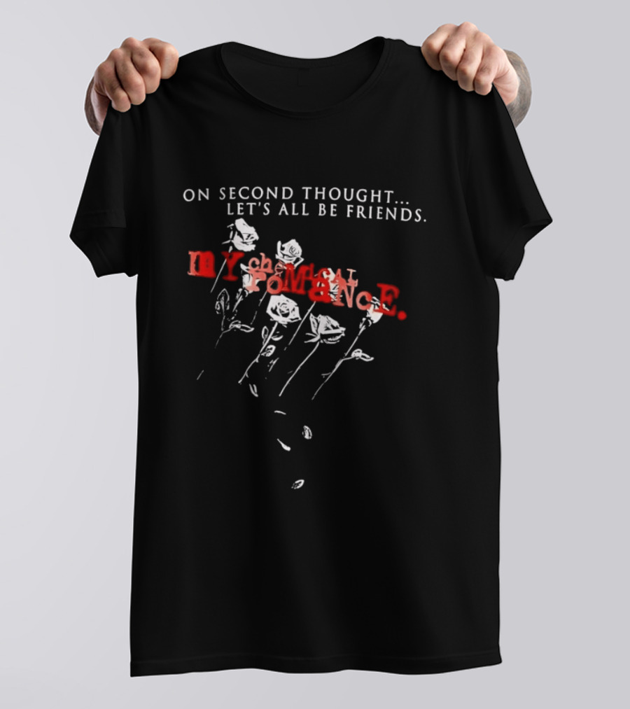 My Chemical Romance On Second Thought Let's All Be Friends Roses T-Shirt