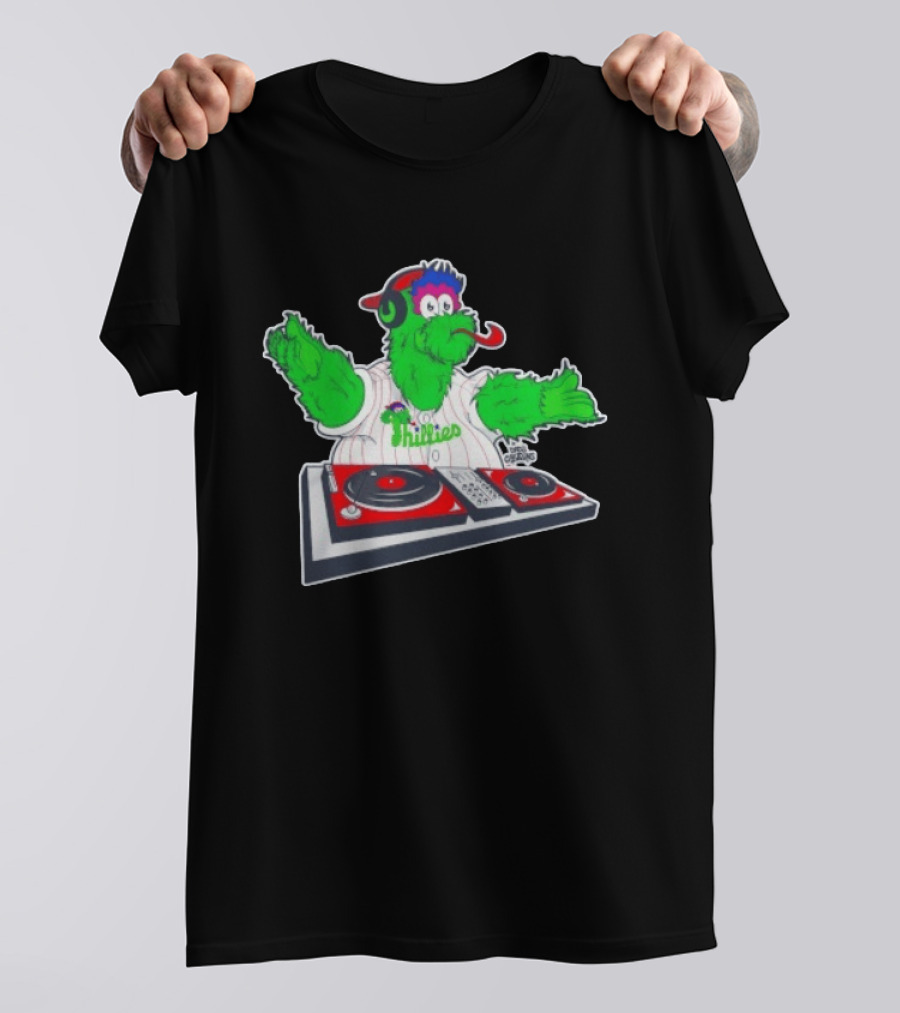 Philadelphia Phillies Phanatic DJ Turntable Fun T-Shirt