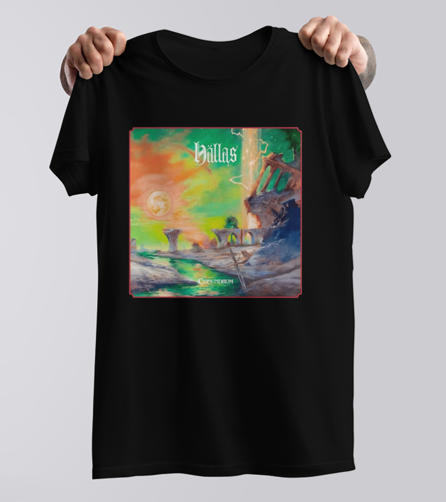 Hällas Conundrum Fantasy Moonscape Adventure T-Shirt