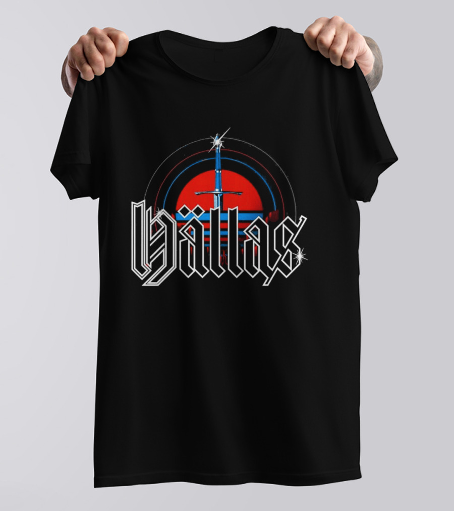 Hällas Sword Circle Red Blue T-Shirt
