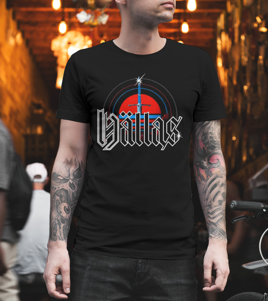 Hällas Sword Circle Red Blue T-Shirt