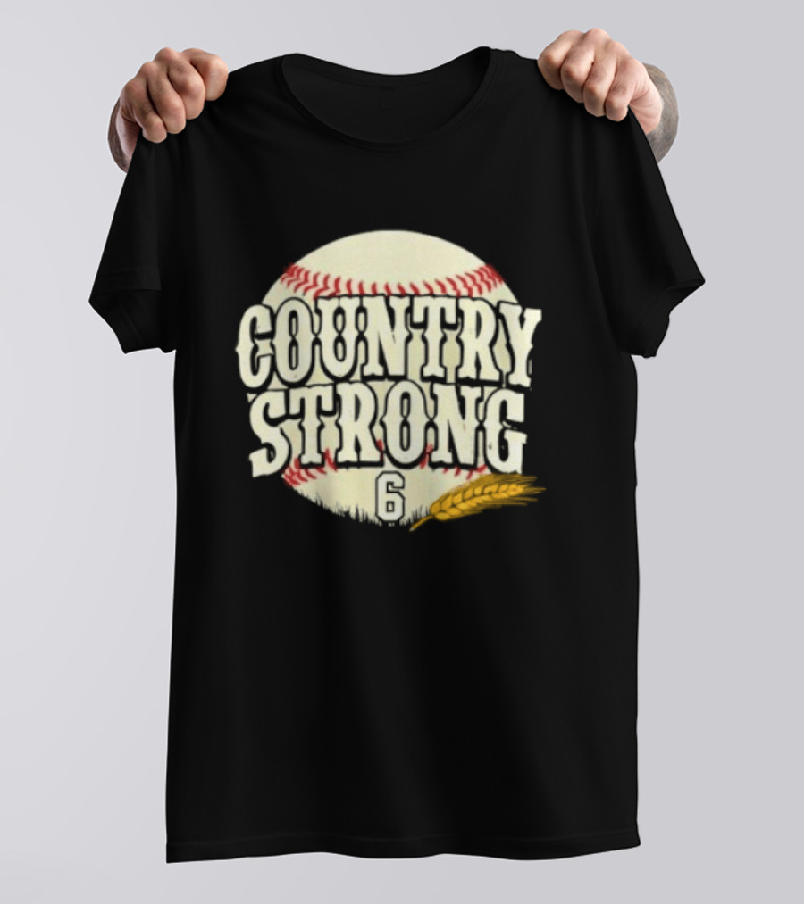 Country Strong Jake Meyers #6 Houston Astros Baseball T-Shirt