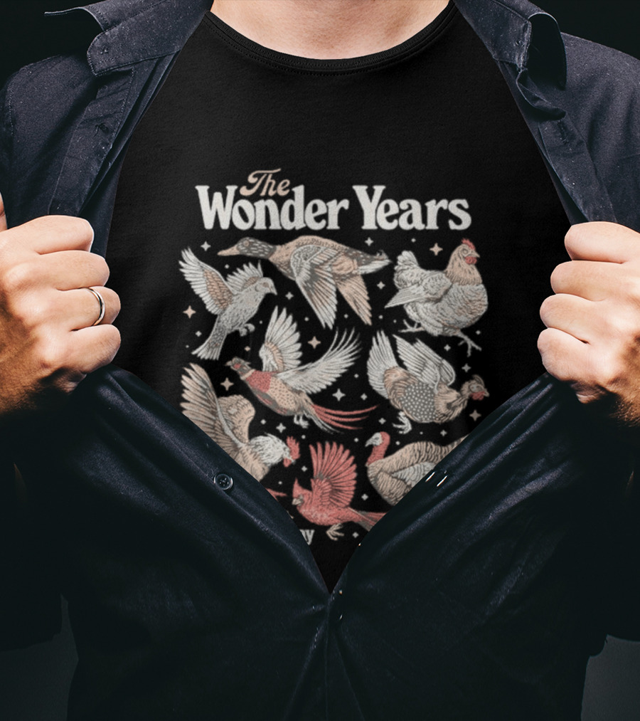 The Wonder Years Burst Decay Birds Vintage Aesthetic T-Shirt