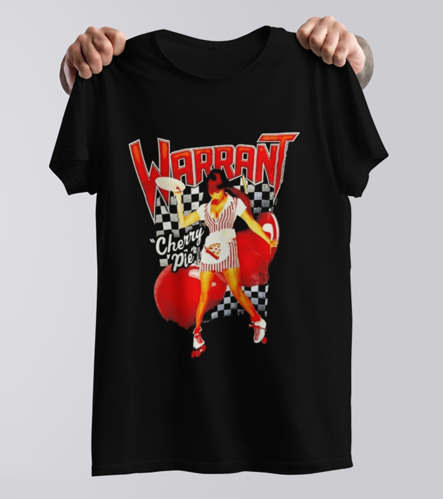 Warrant Cherry Pie Roller Skates T-Shirt