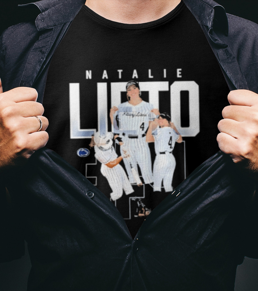 Natalie Lieto Penn State NCAA Softball Team Celebration T-Shirt